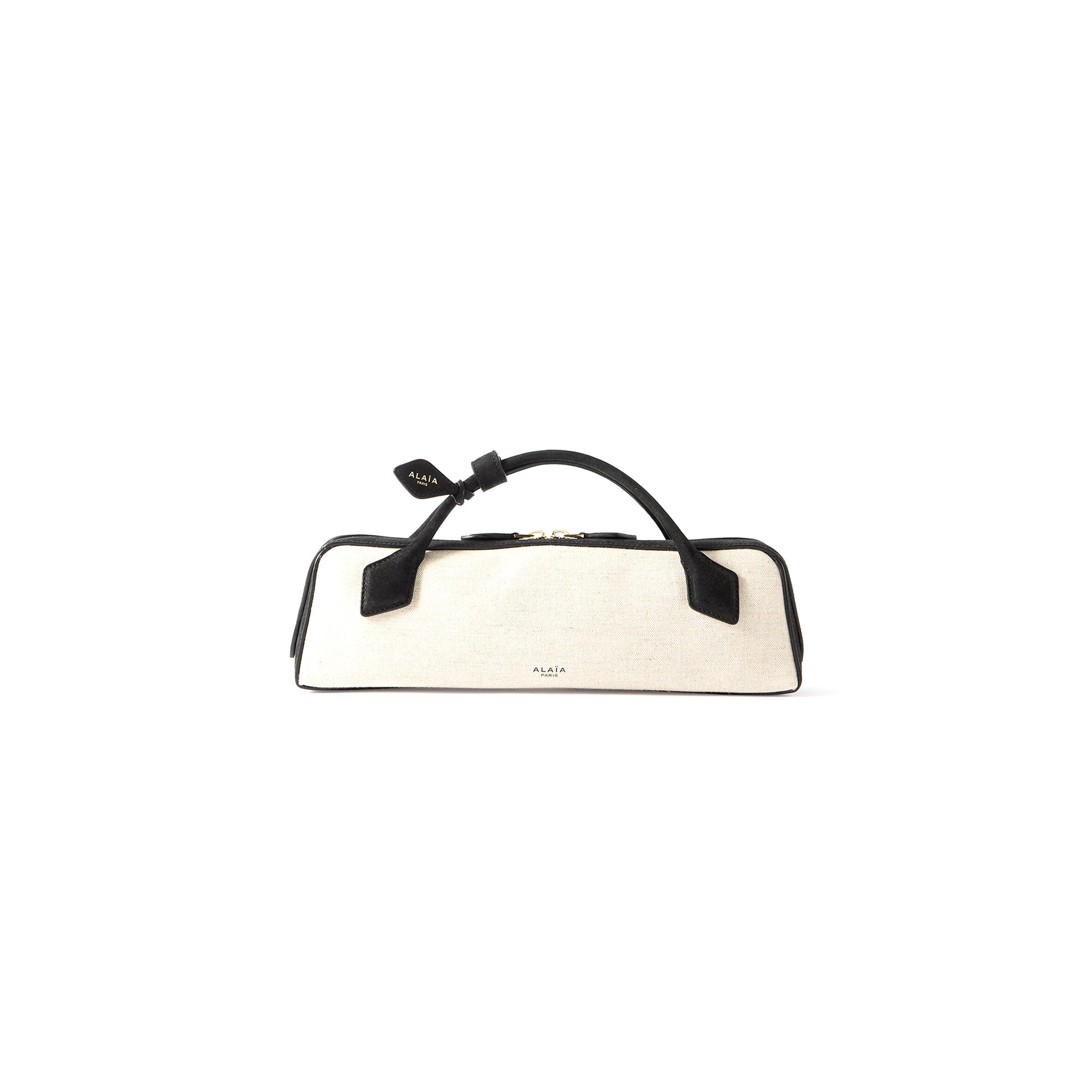 A1a1a LE TECKEL LEATHER-TRIMMED CANVAS CLUTCH 463766 (31*10*6.5cm)